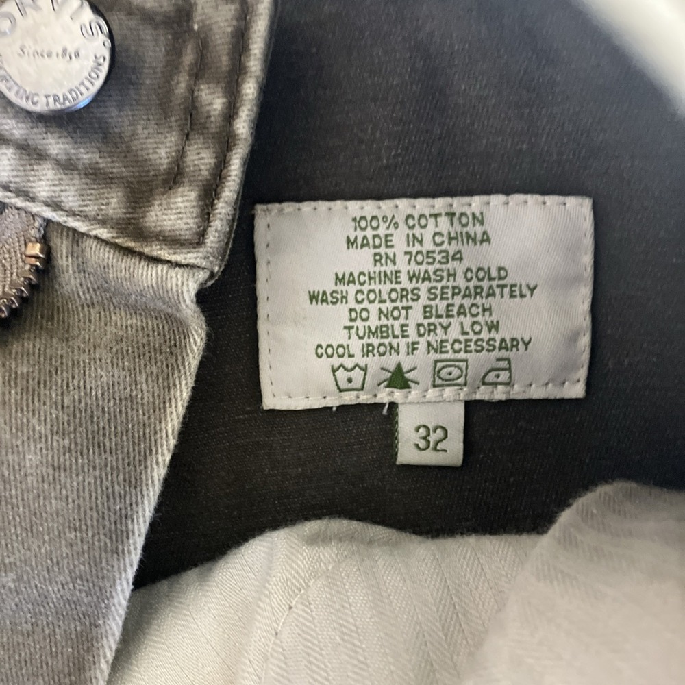 Orvis Denim Work Pants with Suede Leather Trim‎ - 32 Green - Picture 8 of 12